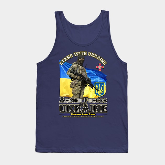 Stand with Ukraine - Ukraine Armed Forces Tank Top by comancha